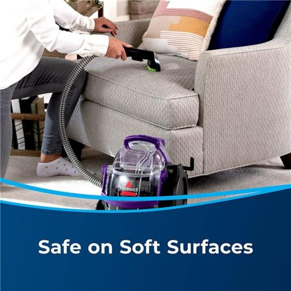 BISSELL SpotClean Pet Pro Portable Carpet Cleaner, 2458, Grapevine Purple, Black - Picture 7 of 7